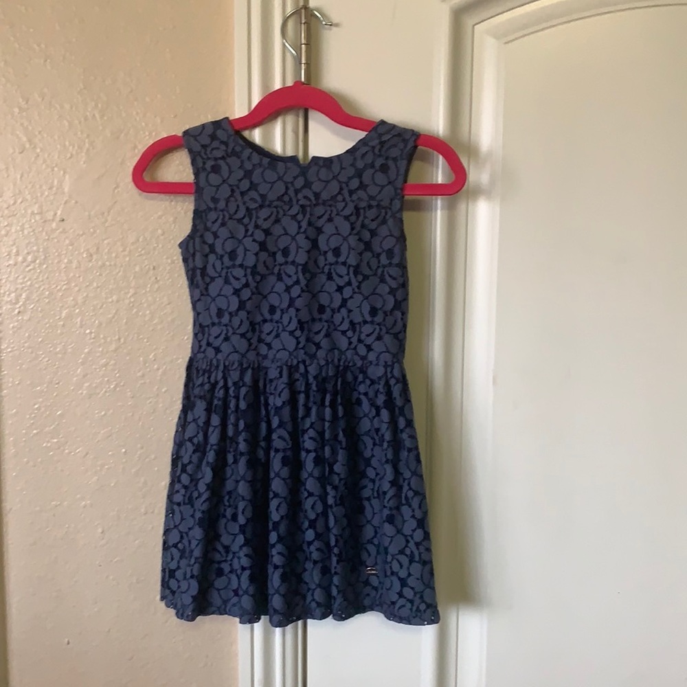 Blue and denim dress
